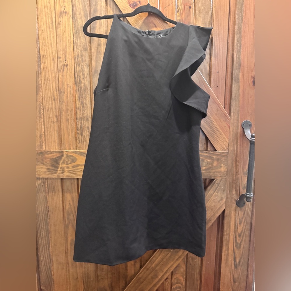 Lulus Black Crepe Assymetrical Cocktail Dress
